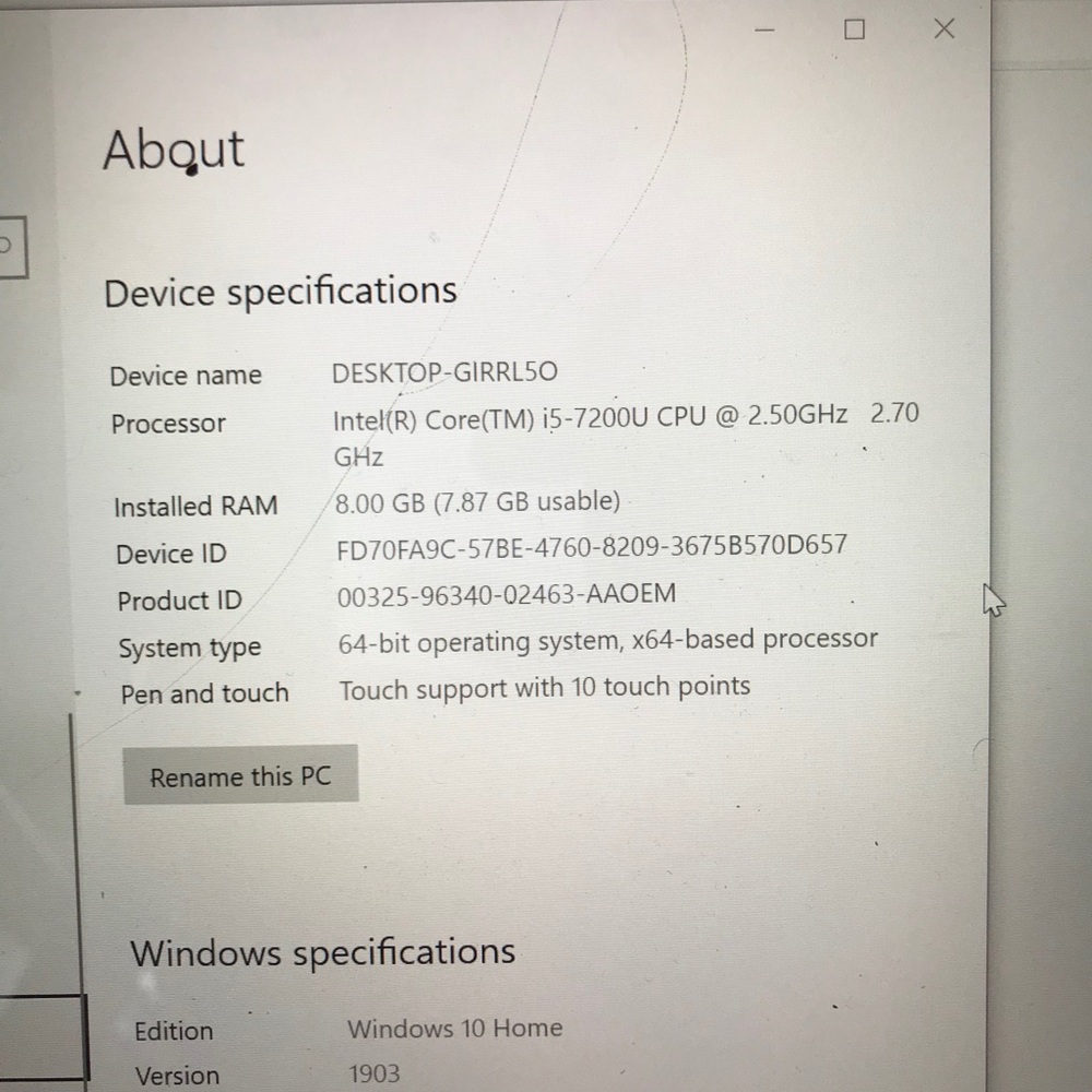 Dell labtop